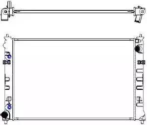 Радиатор охлаждения двигателя 33011015 SAKURA