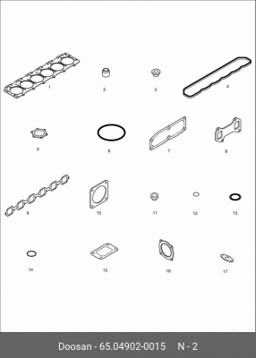 65.04902-0015 Колпачок маслосъёмный 65049020015 DOOSAN