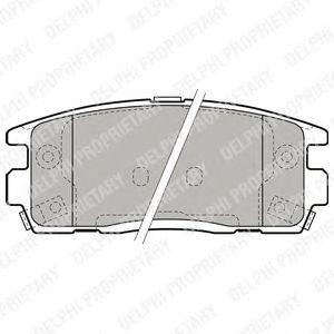LP1988 колодки дисковые з.\ Opel Antara 2.4i/3.2i/2.0CDT 07> LP1988 DELPHI