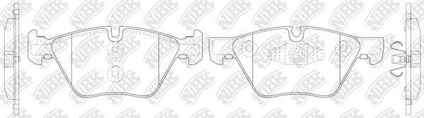 Колодки тормозные BMW (E90,E60) передние (4шт.) NIBK PN0513 NIBK