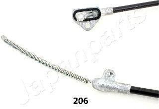 трос стояночного тормоза! левый\ Toyota Yaris 99> BC-206 JAPAN PARTS GROUP