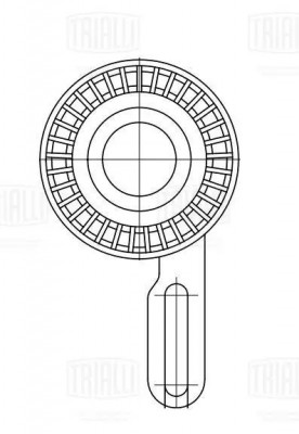 CM 5703 Ролик привод. ремня для а/м BMW X5 E70 (07-) 4.8i (N62) (натяж.) компр.  CM 5703 TRIALLI
