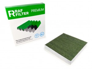 Фильтр воздушный салона KIA Optima (16-) угольный антиаллергенный RAF FILTER RF005KI RAF FILTER