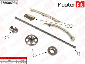 Комплект цепи ГРМ Honda ACCORD,CIVIC,CR-V 01- 77B0069FK 77B0069FK MASTER KIT