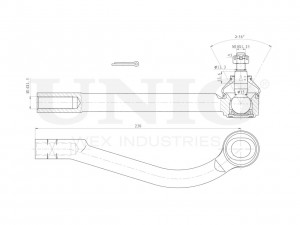 Наконечник рулевой левый SSP-10117 UNIO