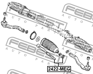 Тяга рулевая 2422-KAN 2422-KAN FEBEST