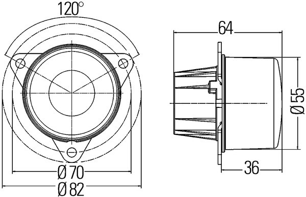 Задний габаритный огонь LED 24В 2SA 011 172-447 2SA011172-447 HELLA