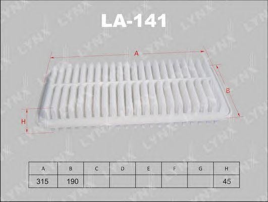 Фильтр воздушный подходит для TOYOTA Camry(V30) 2.4-3.0 01-06/Windom 3.0 01/Esti LA-141 LYNXAUTO