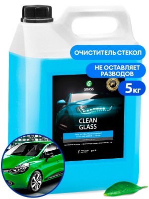 средство для очистки стекол и зеркал! 'Clean glass' (канистра 5кг)\ 133101 GRASS
