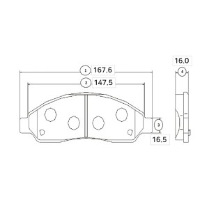 Колодки тормозные ISUZU D-Max 2002 ~ / D-Max 2006 ~ 2012 / Elf 2003 ~ / N-SERIE  GK0406 CTR