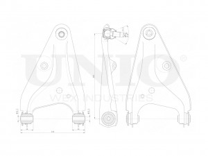 Рычаг подвески поперечный передний нижний левый SSP-40085 UNIO