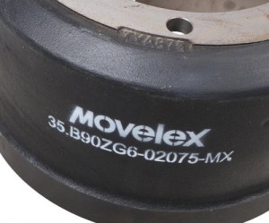 Барабан тормозной JAC N120 (20-) КАМАЗ Компас-12 задний MOVELEX 35B90ZG602075MX MOVELEX