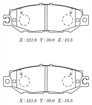 Замена на D2123H Колодки тормозные дисковые D2123 D2123 MK KASHIYAMA