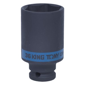 головка торцевая! ударная глубокая шестигранная 1/2', 36 мм\ 443536M KING TONY