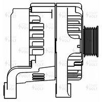 Генератор для а/м BMW X1 E84 (09-)/3 E90 (04-) 2.0D 180A (LG 2644) LG2644 START VOLT