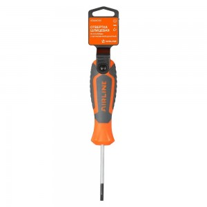 Отвертка шлицевая SL3.0x50мм с эргономичной рукояткой магнитная, пласт.подвес (A ATAW030 AIRLINE
