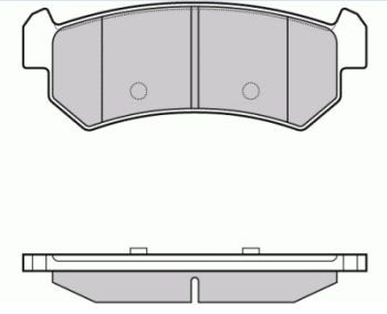 D9059 колодки дисковые задние!\ Daewoo Nubira 1.6i/1.8i 03> D9059 MK KASHIYAMA