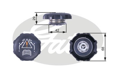Крышка бачка расширительного CITROEN Berlingo GATES RC239 GATES