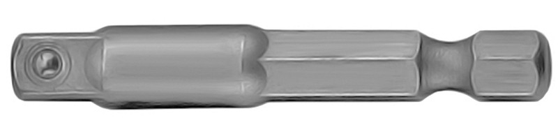 адаптер для механизированного инструмента! 1/4''HDRх1/4''DR, 50мм\ D150ADP14 JONNESWAY