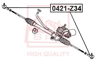 НАКОНЕЧНИК РУЛЕВОЙ MITSUBISHI 0421Z34 0421-Z34 ASVA