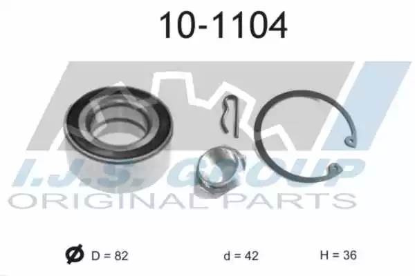 к-кт подшипника ступ. пер!\ Peugeot 205-406,CitroenXantia 101104 IJS GROUP