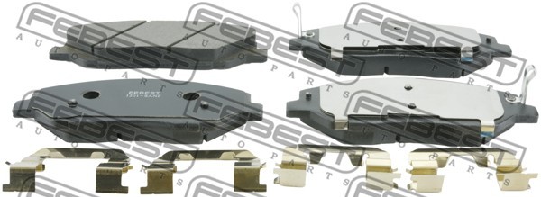 Колодки передние HYUNDAI SANTA FE (CM) 2006-2012 1201-SANF 1201-SANF FEBEST