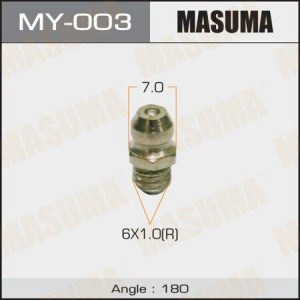 Масленка прямая 180 градусов М6х1 MASUMA MY-003 MASUMA