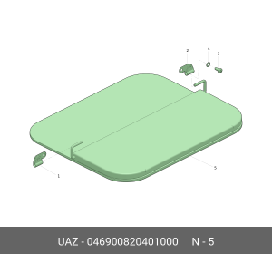 Козырек УАЗ-469,3151 солнцезащитный (ОАО УАЗ) 046900820401000 UAZ UAZ