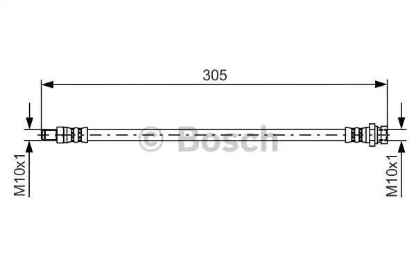 шланг тормозной задний!\ Citroen C-Crosser, Peugeot 4007 07> 1 987 481 442 BOSCH