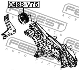 MITSUBISHI 0488-V75 FEBEST