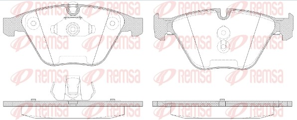 857 50 колодки дисковые передние!\ BMW E90/E91/E92 2.5D-3.5 05> 0857.50 REMSA