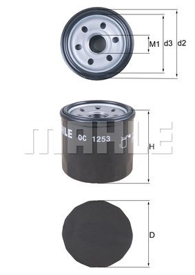 OPEL AGILA B (2008-2015) OC1253 MAHLE KNECHT