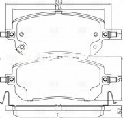 Колодки тормозные дисковые передние 2WD PF2204 TRIALLI