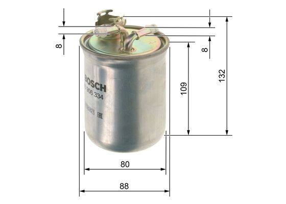 Фильтр топливный FORD Galaxy (95-06) VW Sharan (95-10) BOSCH 0 450 906 334 BOSCH