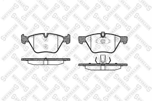 колодки дисковые п.\ BMW E60 2.0i 03 1063000SX 1063-000-SX STELLOX