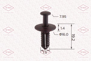Клипса автомобильная [упаковка 10 штук] MERCEDES TJB1060 TJB1060 TATSUMI