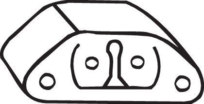 Кронштейн ALFA ROMEO 145,146,147 крепления глушителя BOSAL 255-973 BOSAL