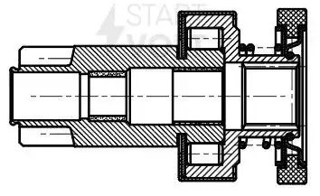 Привод стартера (бендикс) для а/м VAG Polo (95-)/Fabia I (99-) 1.4i AT (VCS 1829 VCS 1829 START VOLT