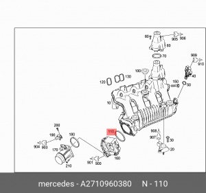 прокладка дроссельной заслонки!\ MB A 271 096 03 80 MERCEDES BENZ
