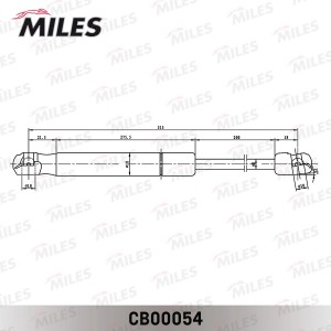Амортизатор крышки багажника HYUNDAI TUCSON 04- (Lesjofors 81 372 22) CB00054 CB00054 MILES