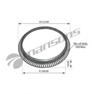 Кольцо АБС DAF XF95,XF105,CF65,CF85 (168x212x18) MANSONS 200.030 MANSONS