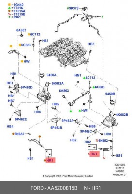 КОЛЬЦО УПЛОТНИТЕЛЬНОЕ EXPLORER AA5Z00815B AA5Z00815B FORD