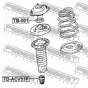 Подшипник опоры амортизатора TB-001 TB-001 FEBEST