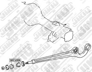 Втулка задней подвески TOYOTA LAND CRUISER 70 84-04 AR21004 AR21004 JIKIU