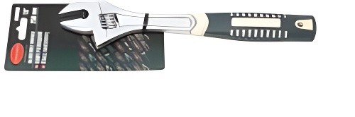 Ключ разводной 200мм 8" (захват 25мм) с резиновой рукояткой в блистере ROCKFORCE RF649200E ROCK FORCE