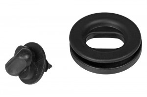 Фиксатор универсальный для ковров черный "AIRLINE" (с саморезом) ACM-F-01 AIRLINE