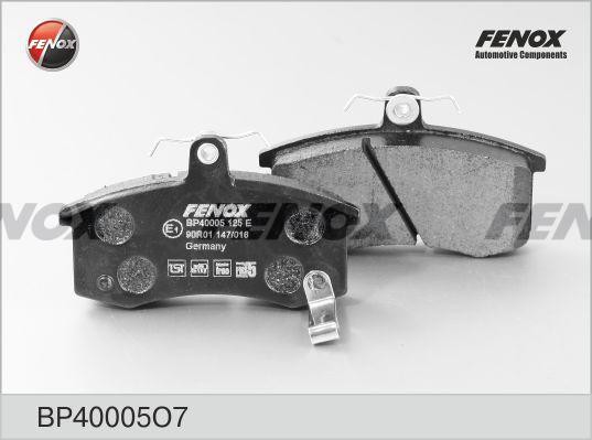 BP40005O7 колодки дисковые передние! Lada Samara 1.1-1.5i 88> BP40005O7 FENOX