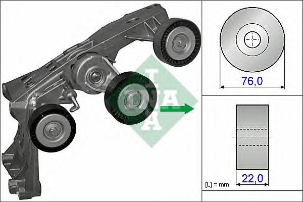 Натяжитель ремня MERCEDES A150-A200 W169, B150-B200 W245 (+AC) 534043110 534 0431 10 INA