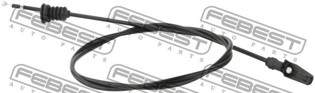 Трос привода открывания замка капота VOLKSWAGEN TRANSPORTER 7H 2003-2010 23101-T 23101-TRT5 FEBEST