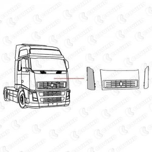 воздушный дефлектор !правый Volvo FH12/16 NEW 2FH160 COVIND